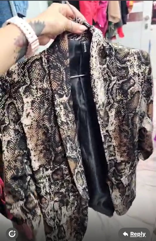 Snake Print Jacket