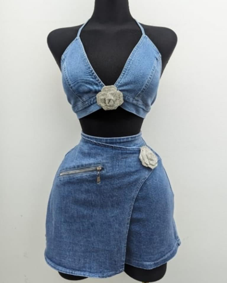 Denim Rose Set